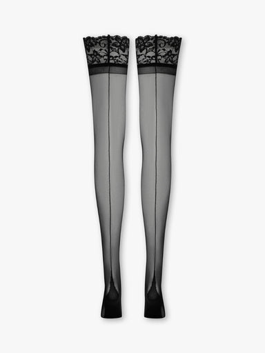 Rosette Lace Hold Ups back